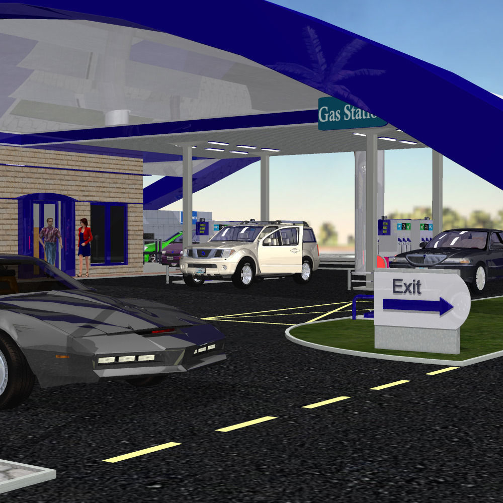 VP Gas Station 3D model_2