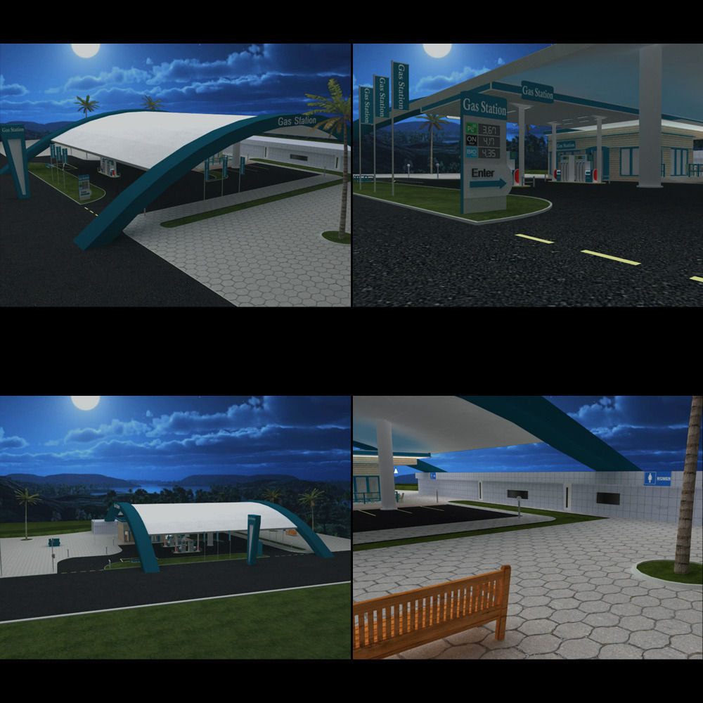 VP Gas Station 3D model_13