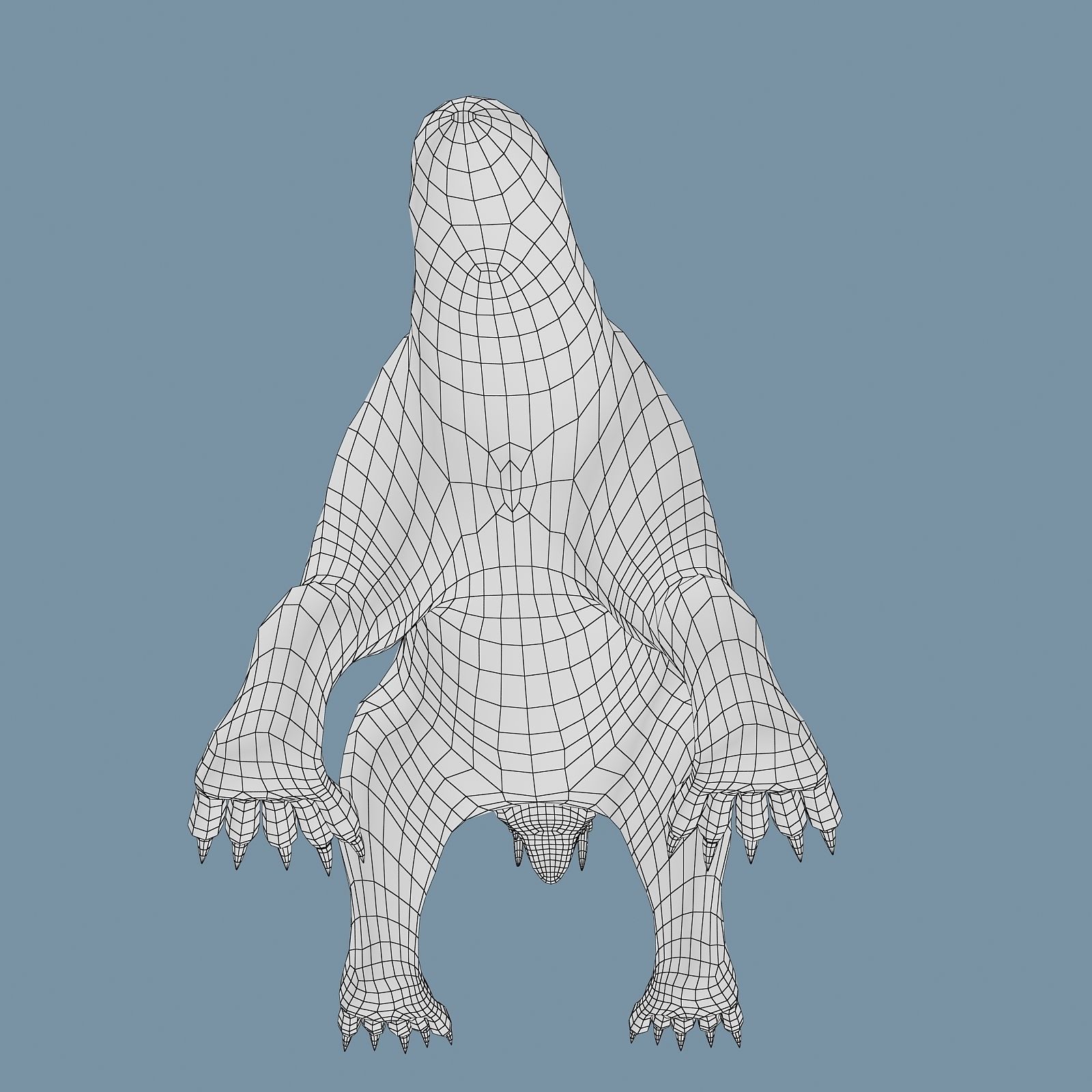 Inostrancevia Low-poly 3D model_37