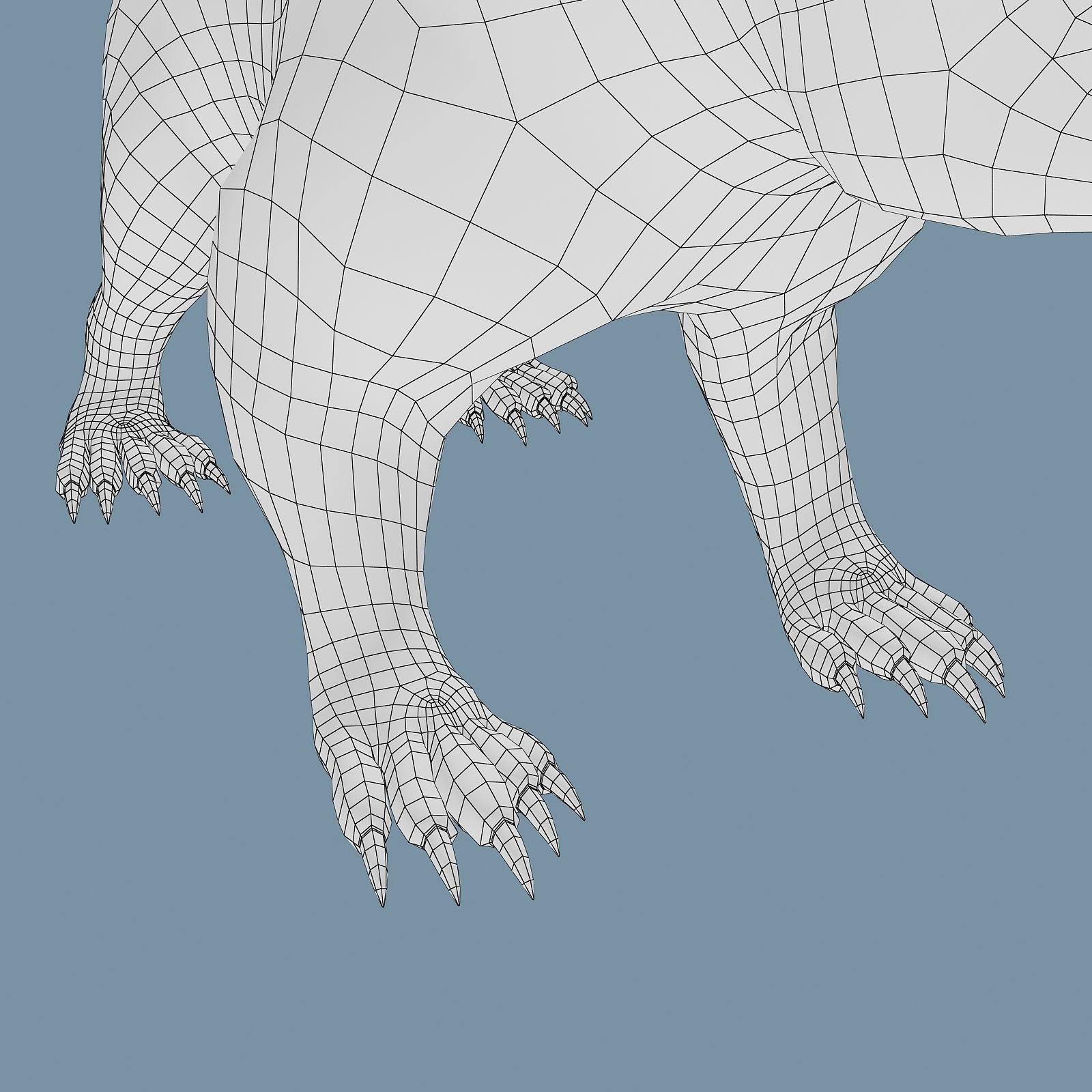 Inostrancevia Low-poly 3D model_47