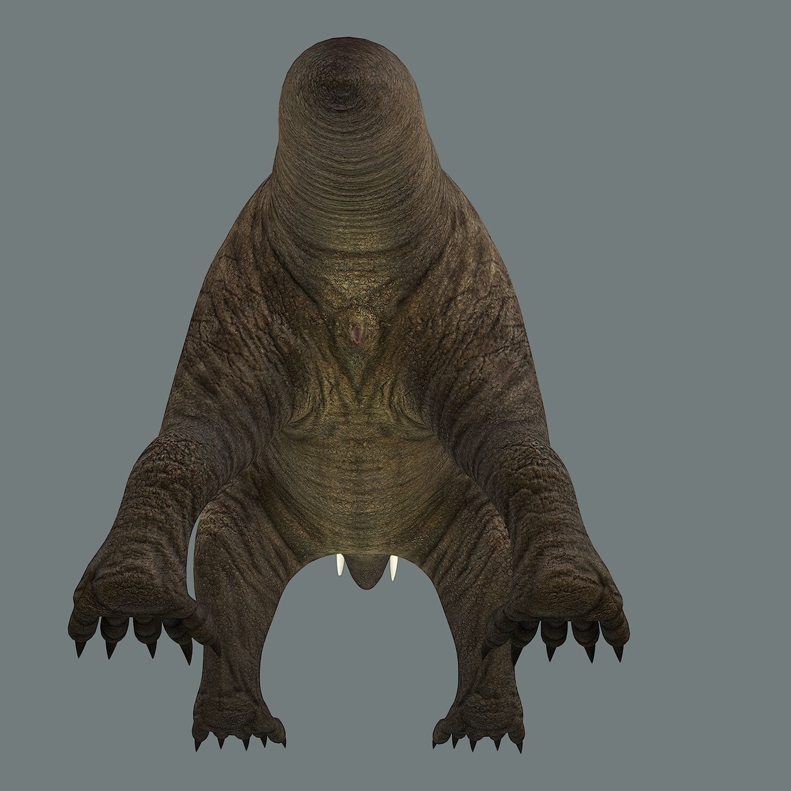 Inostrancevia Low-poly 3D model_8