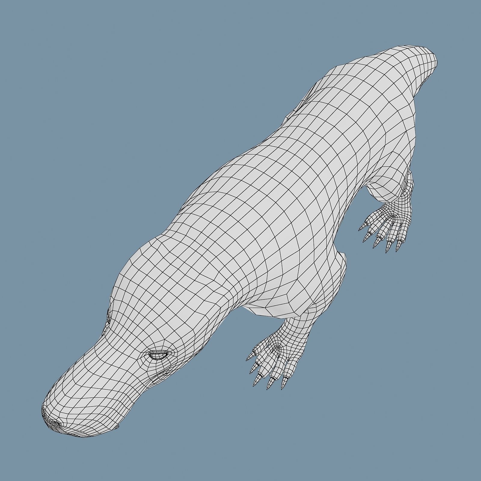 Inostrancevia Low-poly 3D model_41