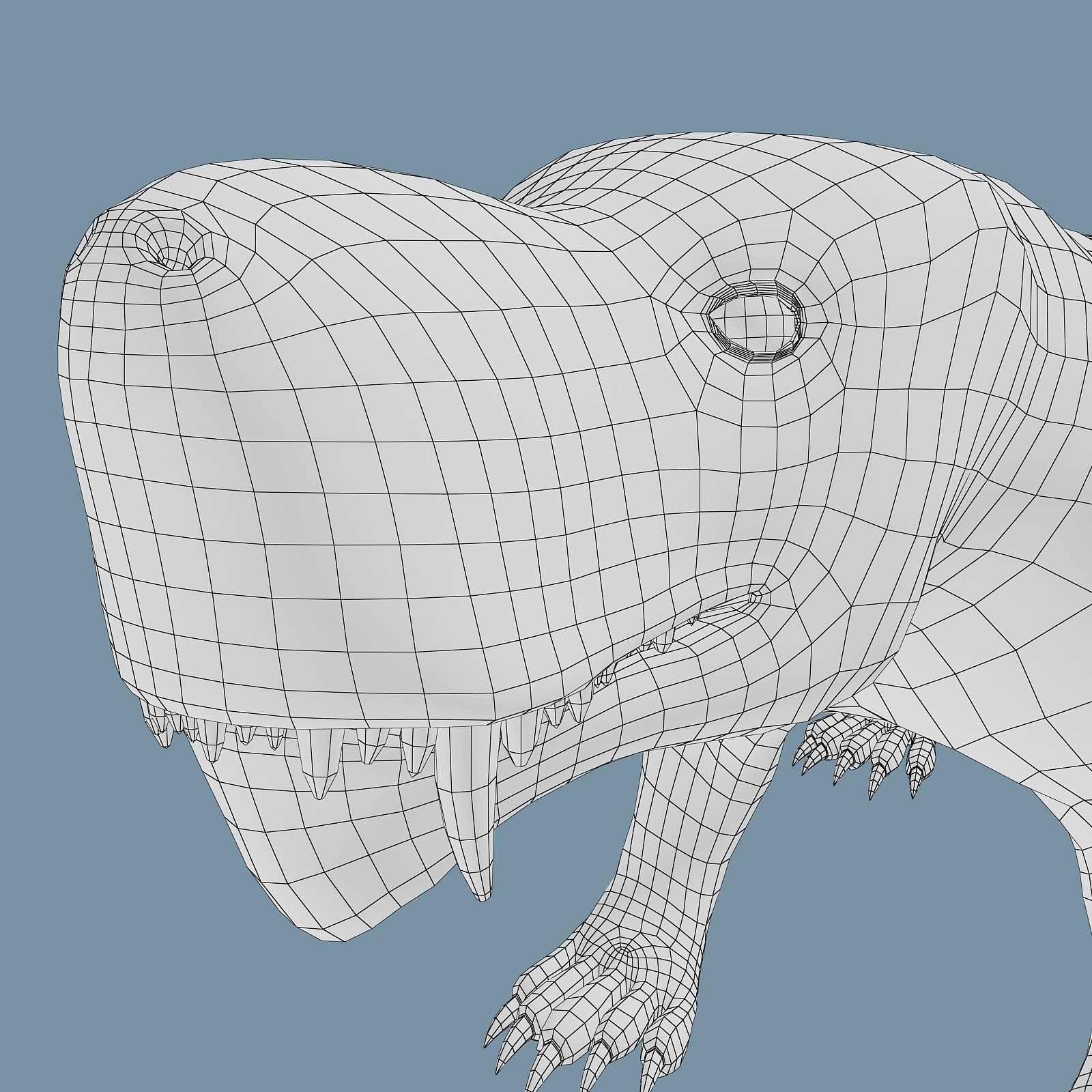 Inostrancevia Low-poly 3D model_45