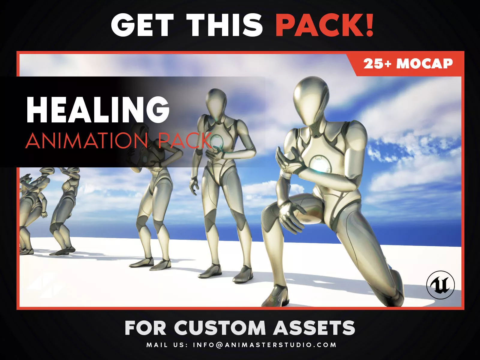 Ultimate Healing Animation Pack Low-poly 3D model