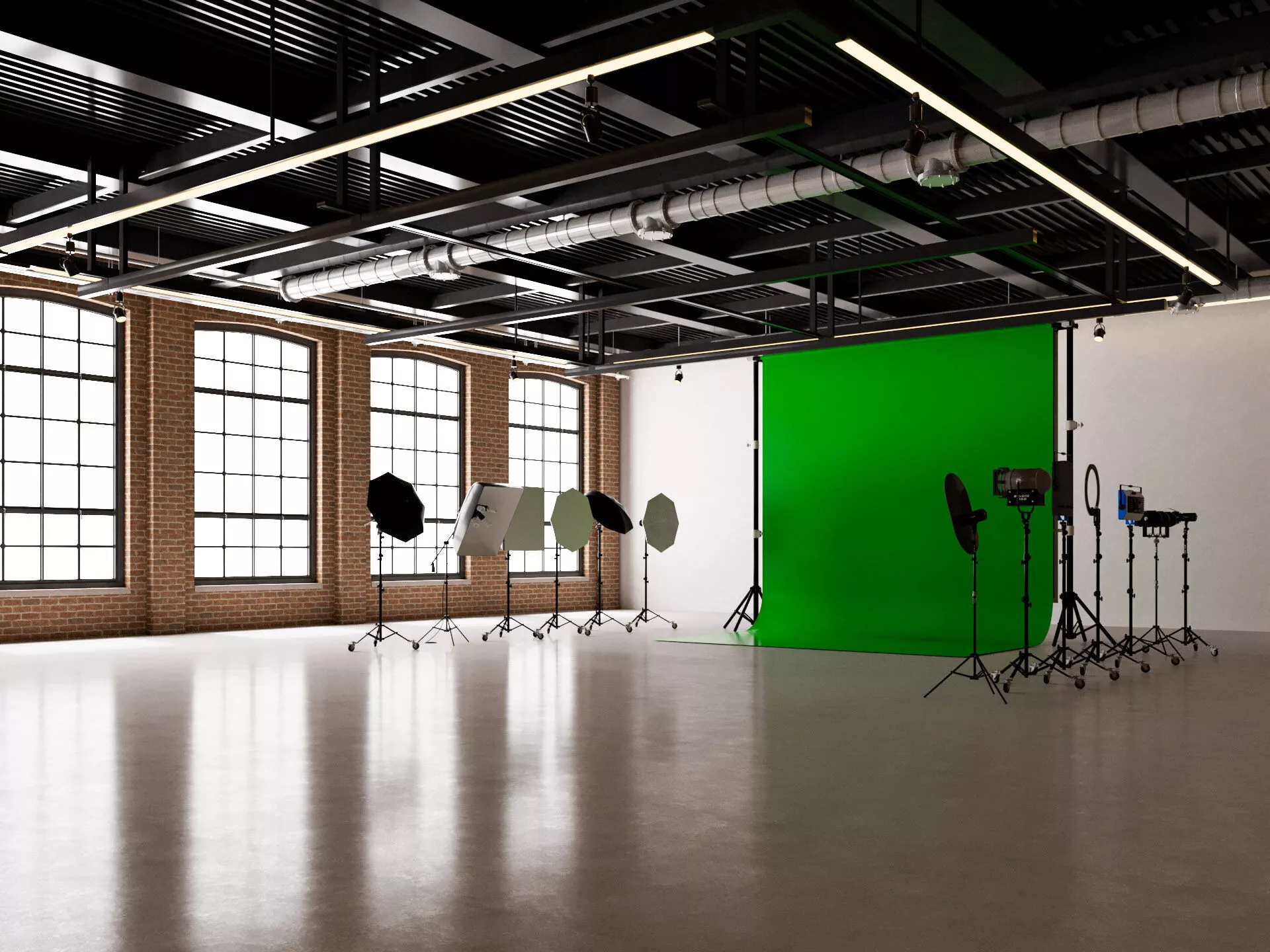Photo Studio Scene 4 3D model