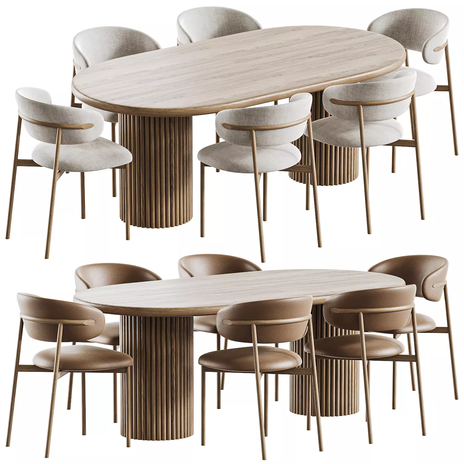 Dining Set 2 3D model