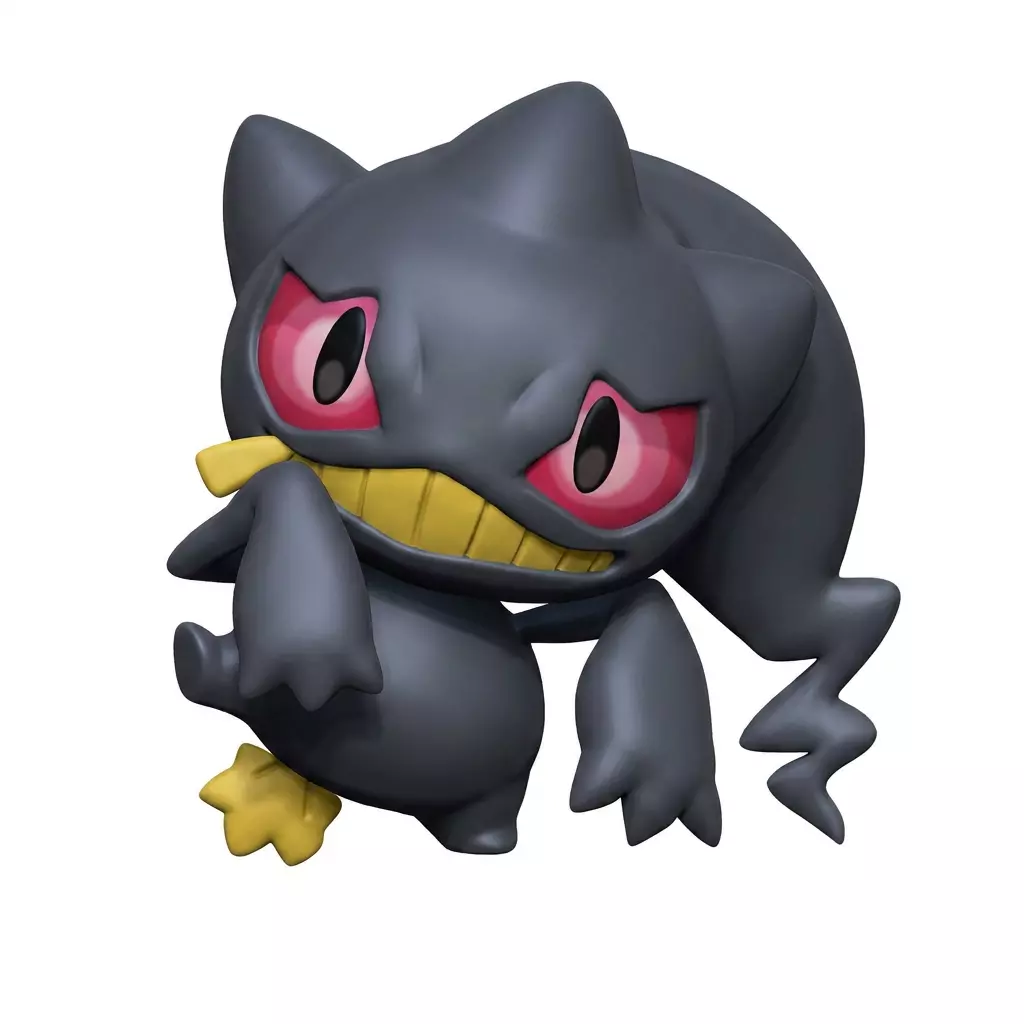Pokemon Banette Chibi 3D Printable STL 3MF Cute Ghost Figure 3D print model