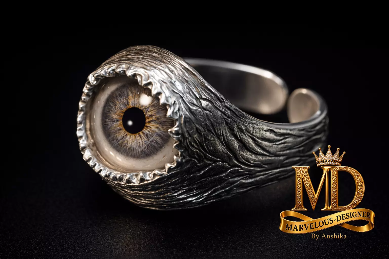 All-Seeing Eye Gothic Ring 3D print model