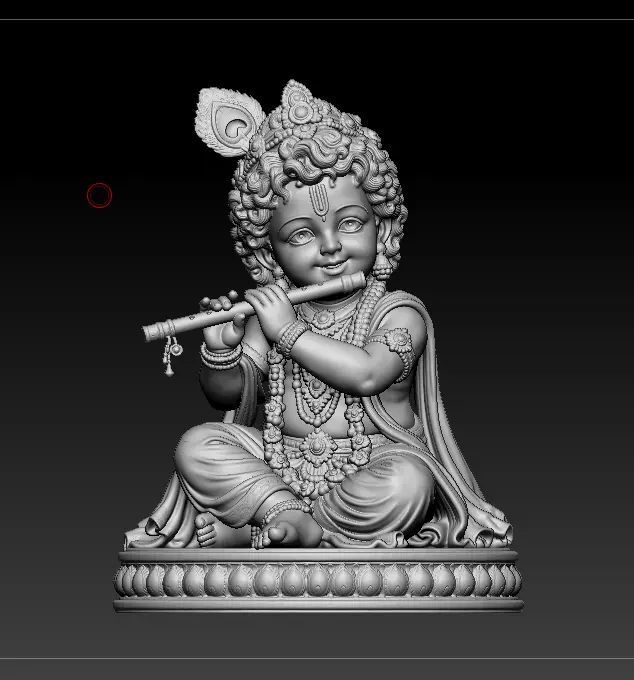 little krishna 3d printed model 3D print model