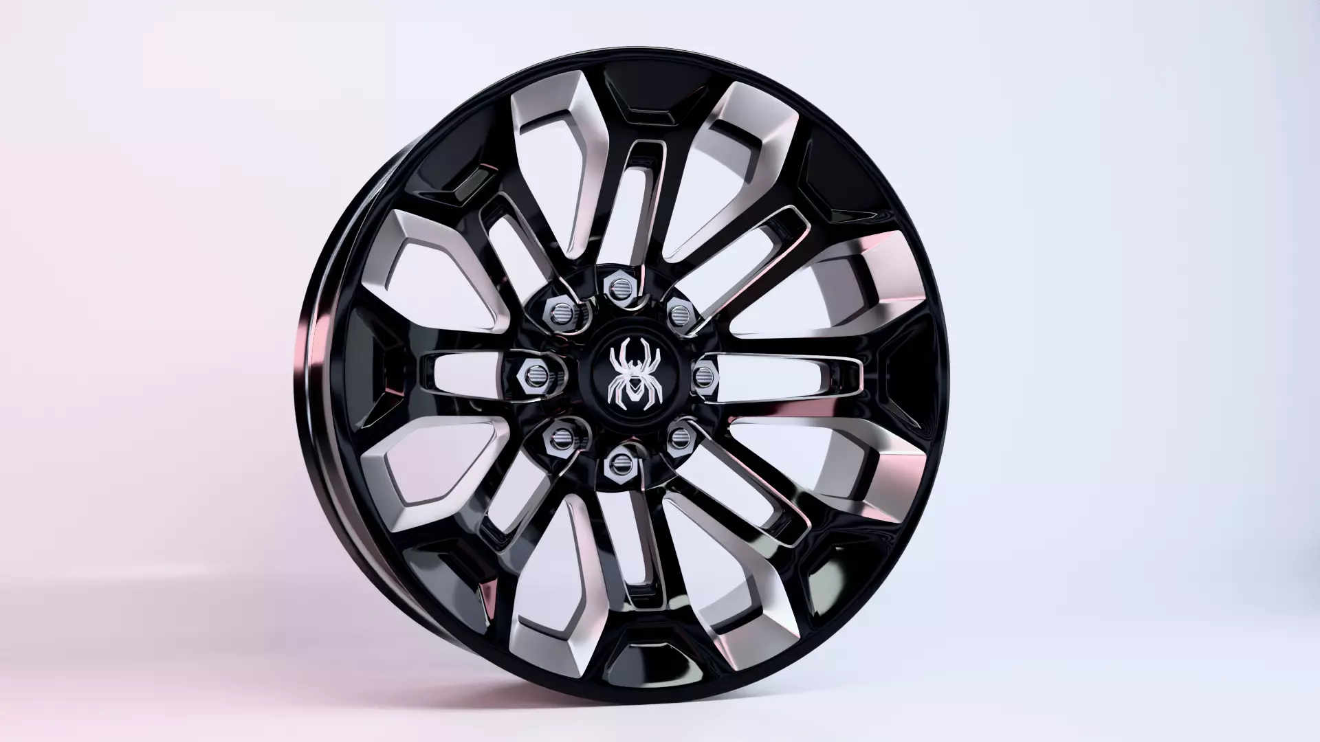 Black Widow Wheels Dodge 3D model