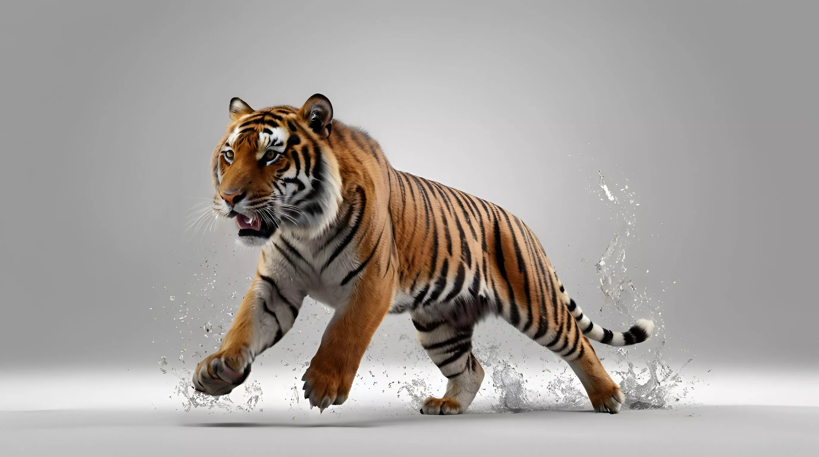 Low Poly Tiger 3D Model - Geometric Wildlife Animal Asset 3D print model