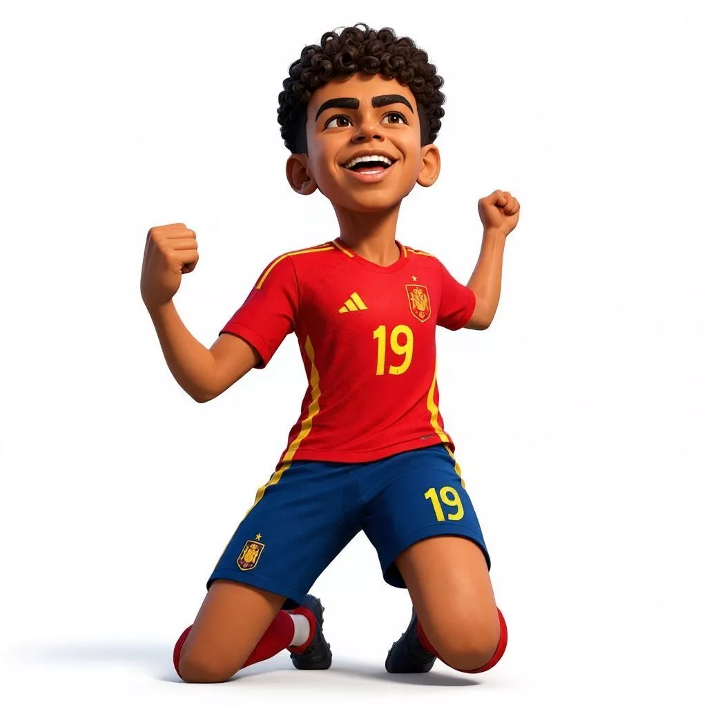 lamine yamal world cup Collectible Figure 3D print model