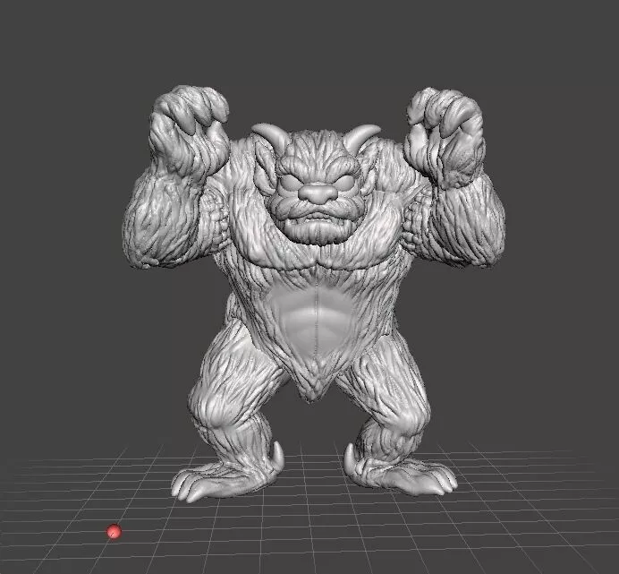MOON MONSTER MINIATURE MODEL FOR FANTASY HORROR GAMES RPG DND 3D print model