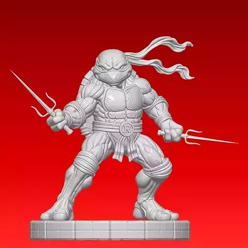 Raphael Ninja Turtle - Stylized Fan Art 3D print model