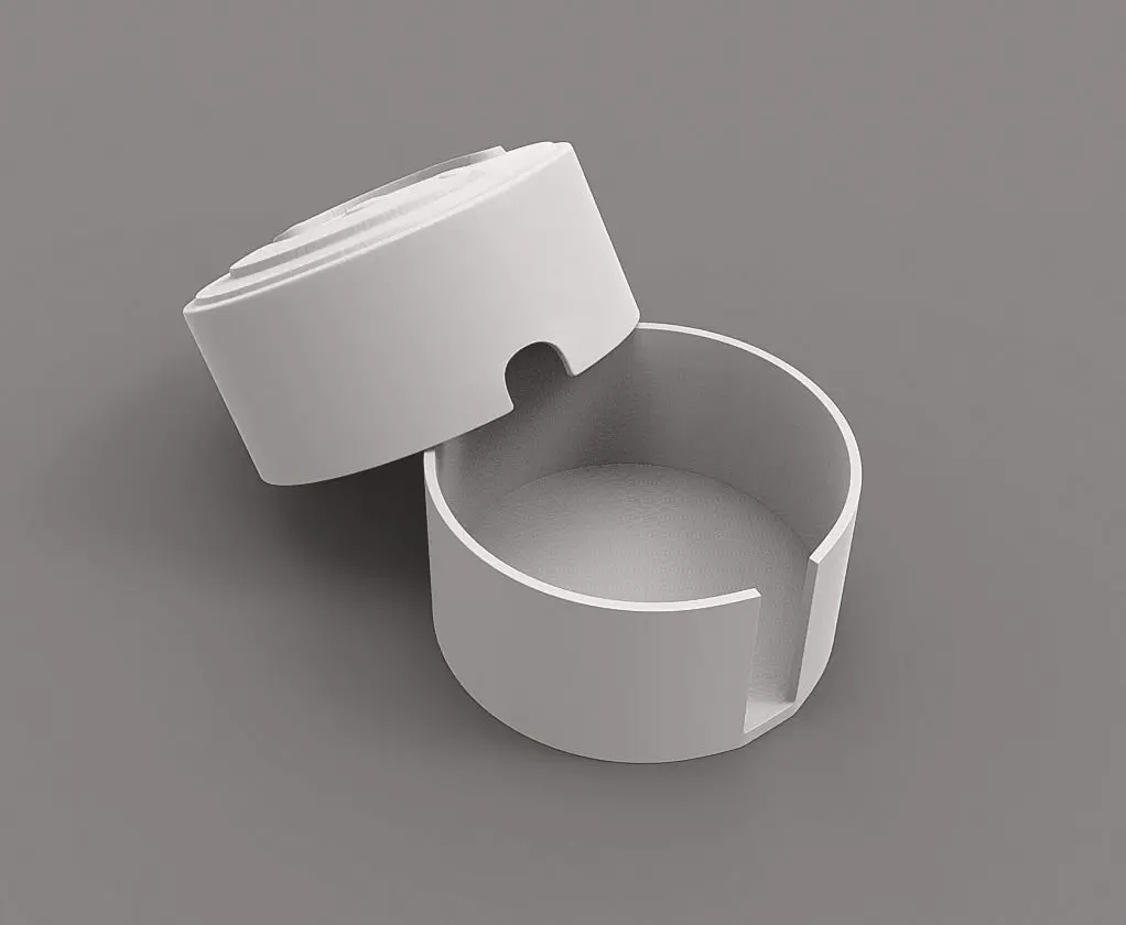 Anti-Dust Earphone Cover Box 3D print model_0