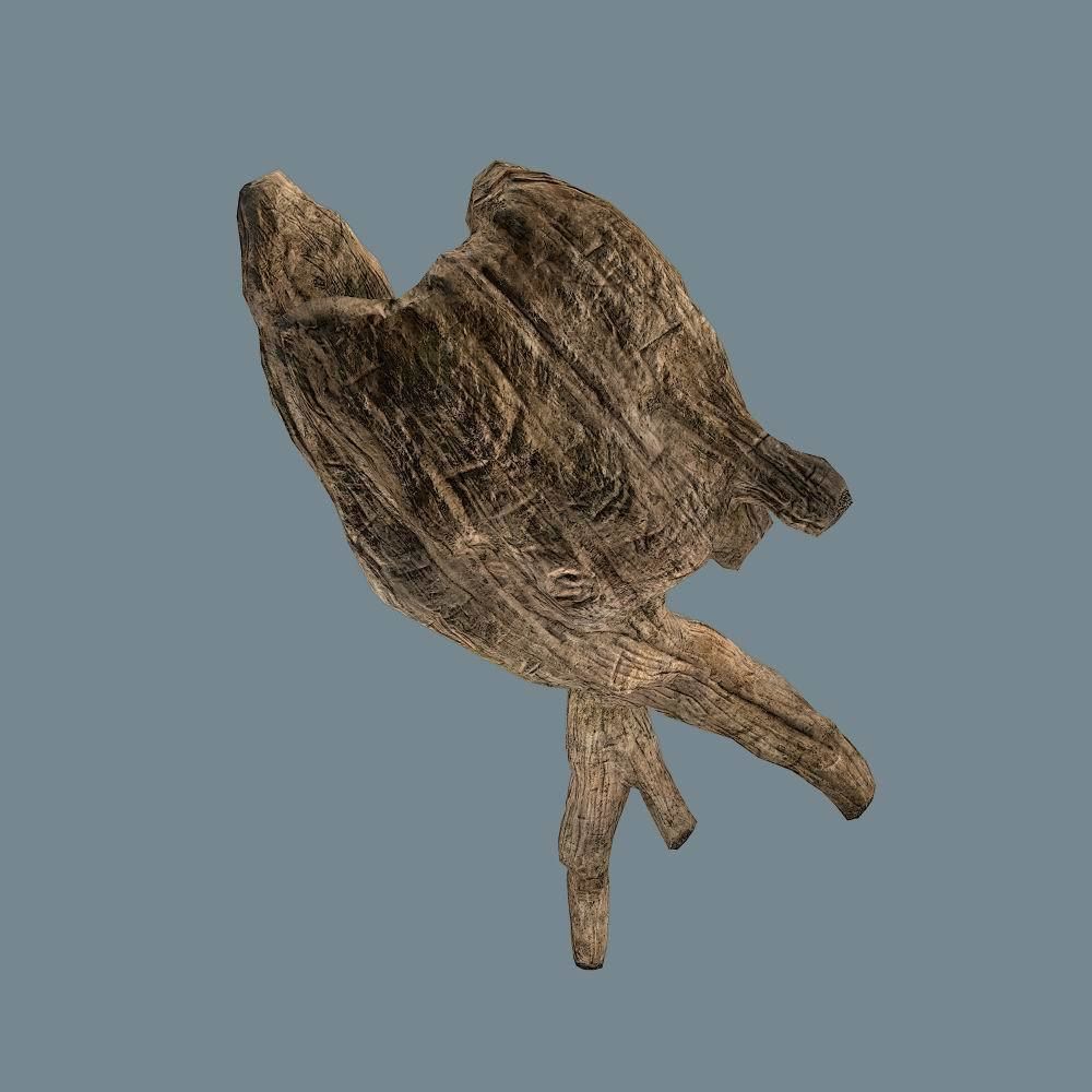 Snag 02 Low-poly 3D model_3