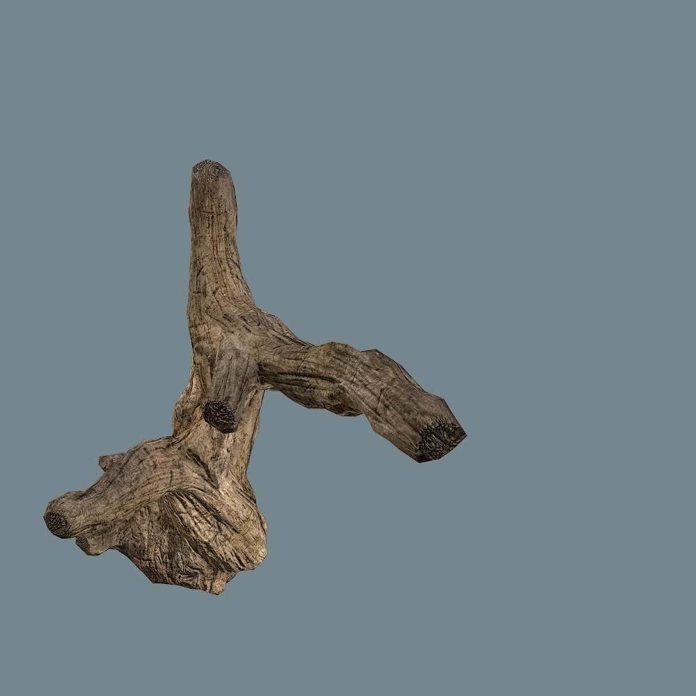 Snag 02 Low-poly 3D model_4