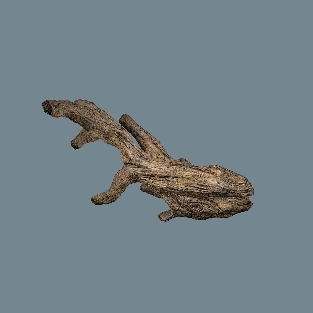 Snag 02 Low-poly 3D model_14