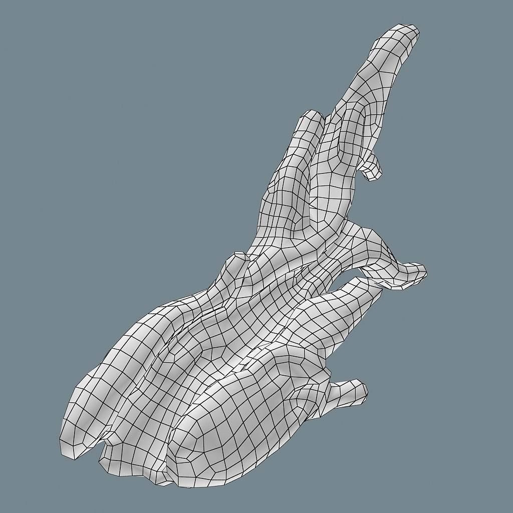 Snag 02 Low-poly 3D model_23