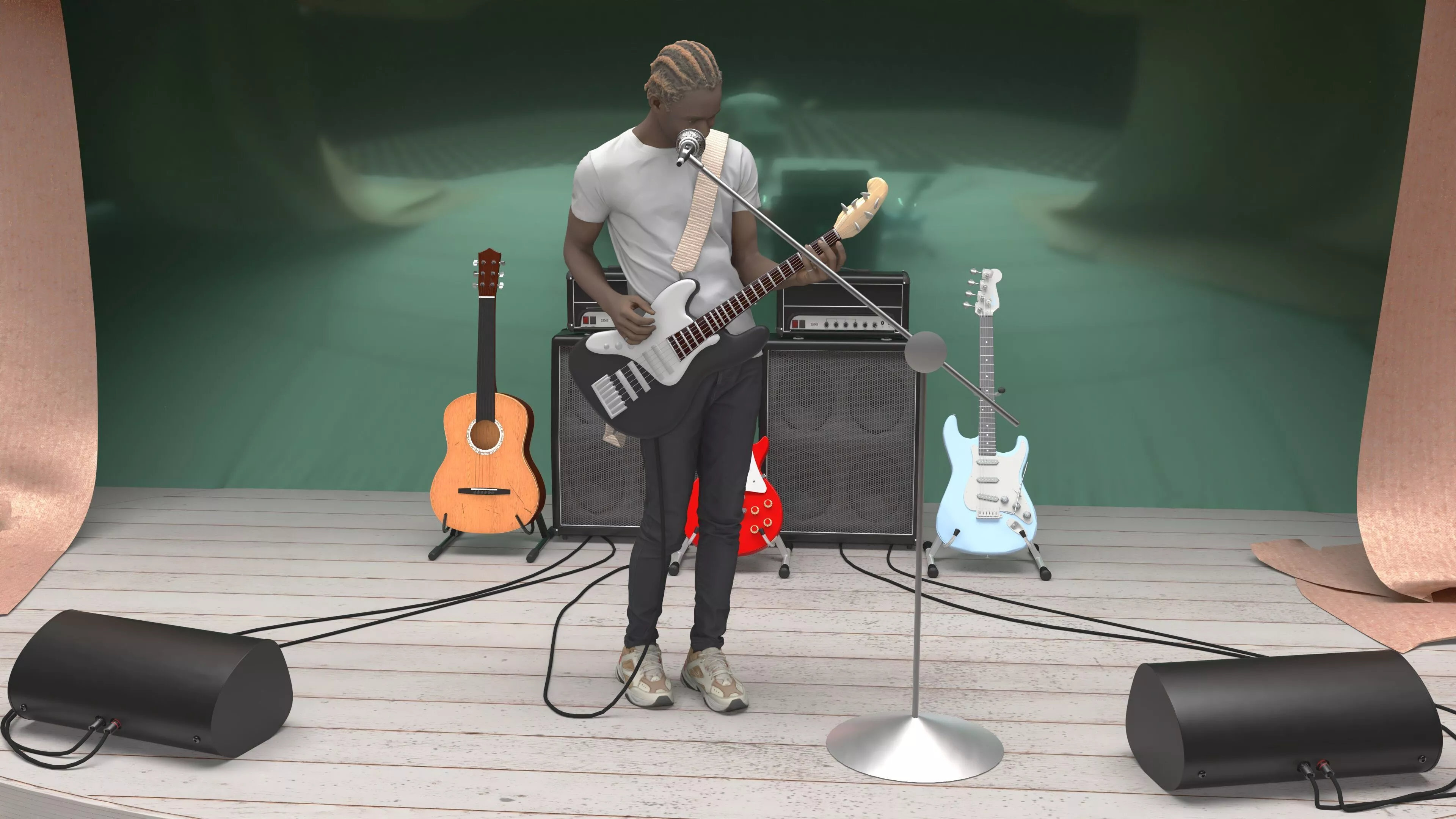 Musician 3D model