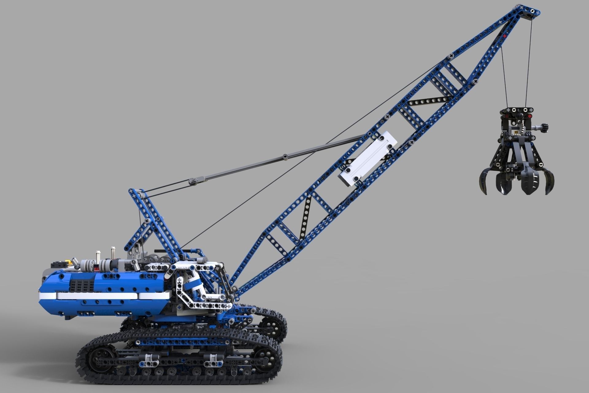Lego Crawler Crane 3D model_9