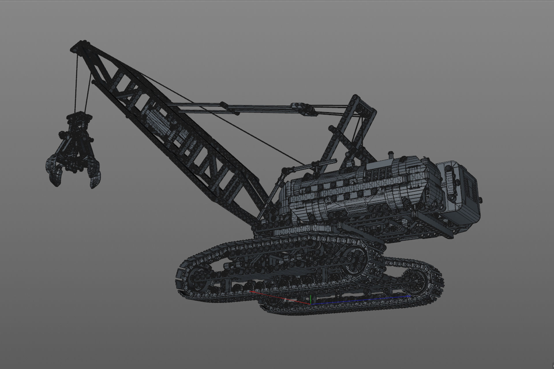 Lego Crawler Crane 3D model_10