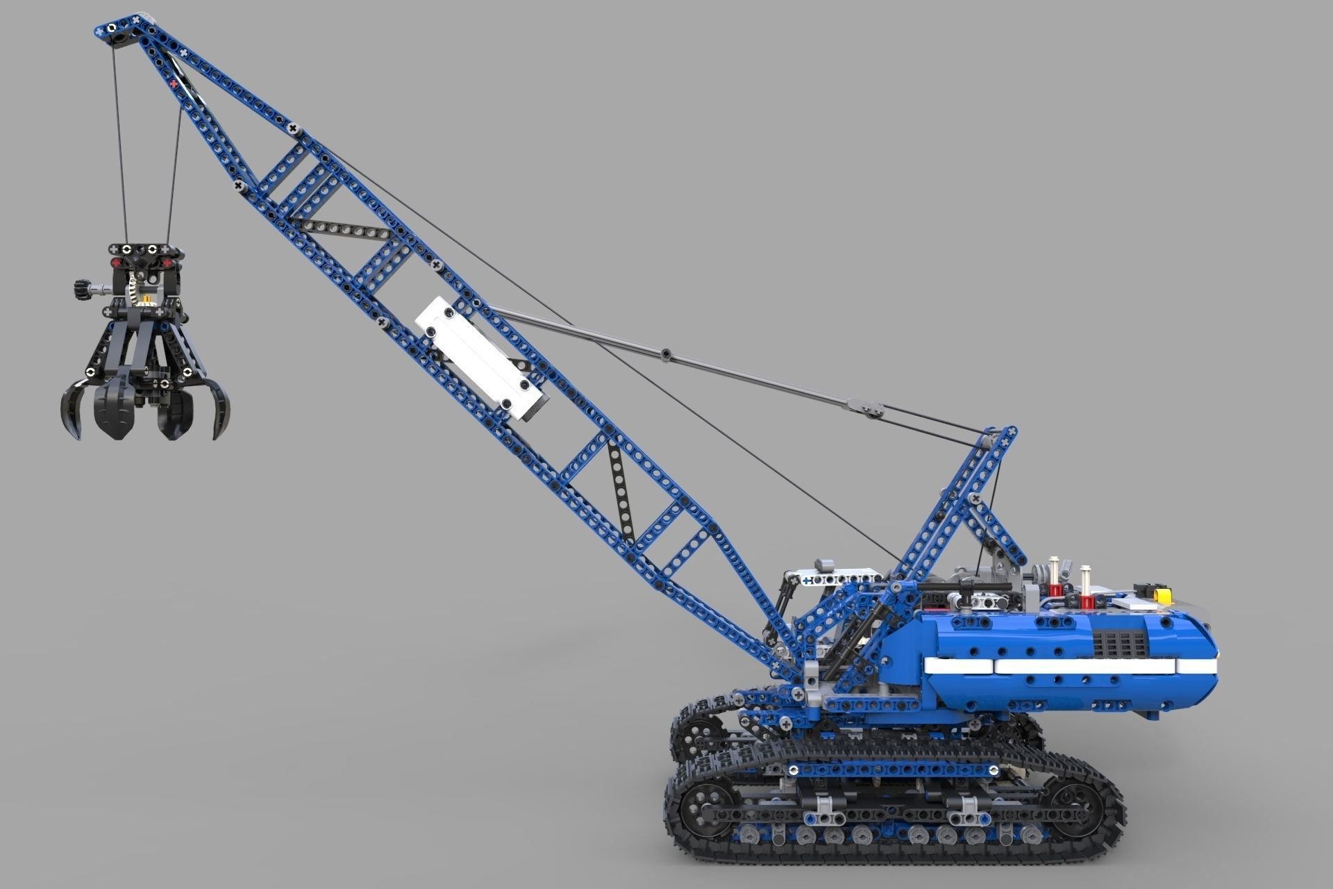 Lego Crawler Crane 3D model_3
