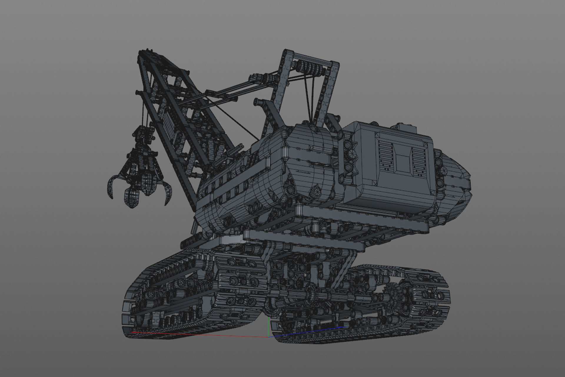 Lego Crawler Crane 3D model_11