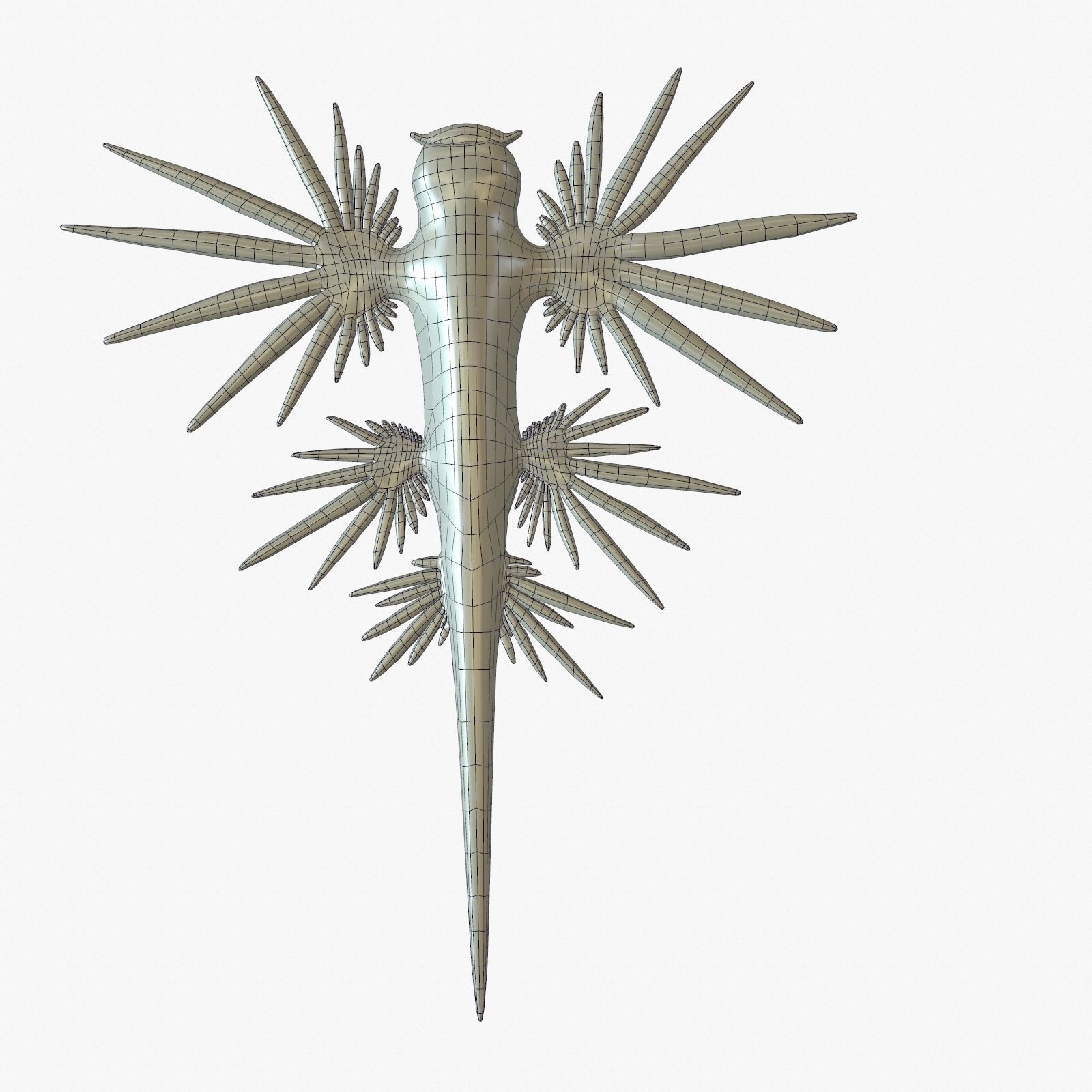 Glaucus atlanticus Low-poly 3D model_12
