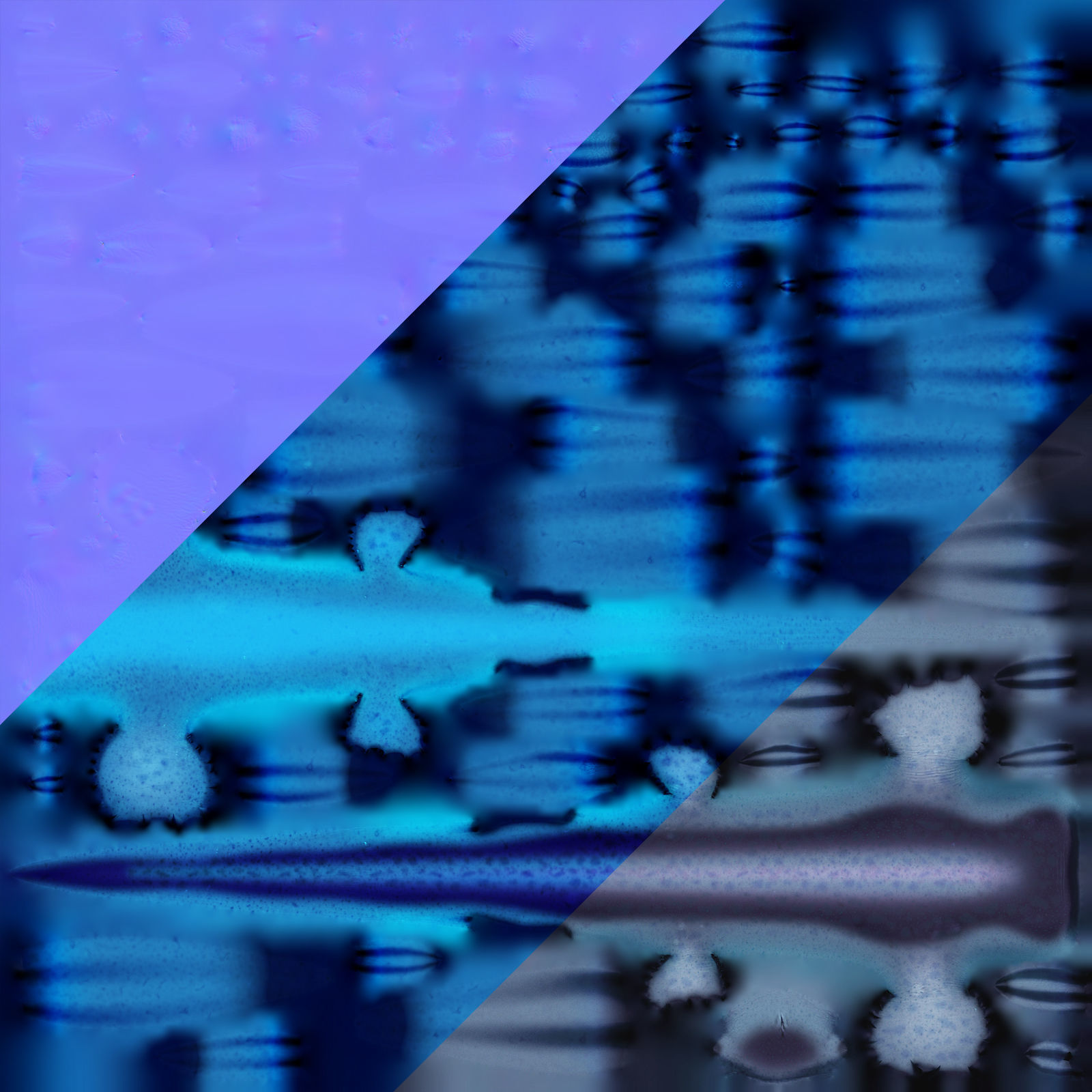 Glaucus atlanticus Low-poly 3D model_21