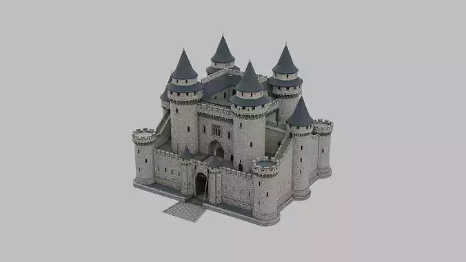 Fantasy Castle 3d Model - High Quality 3D Model