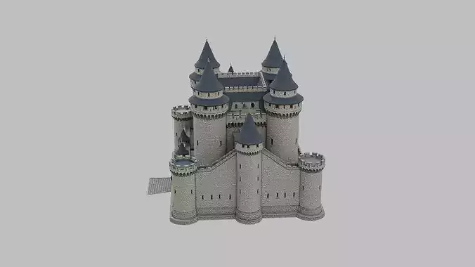 Fantasy Castle 3d Model - High Quality 3D Model