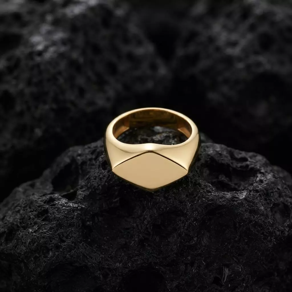 Jewelry Signet Ring v29 L Size 3D print model