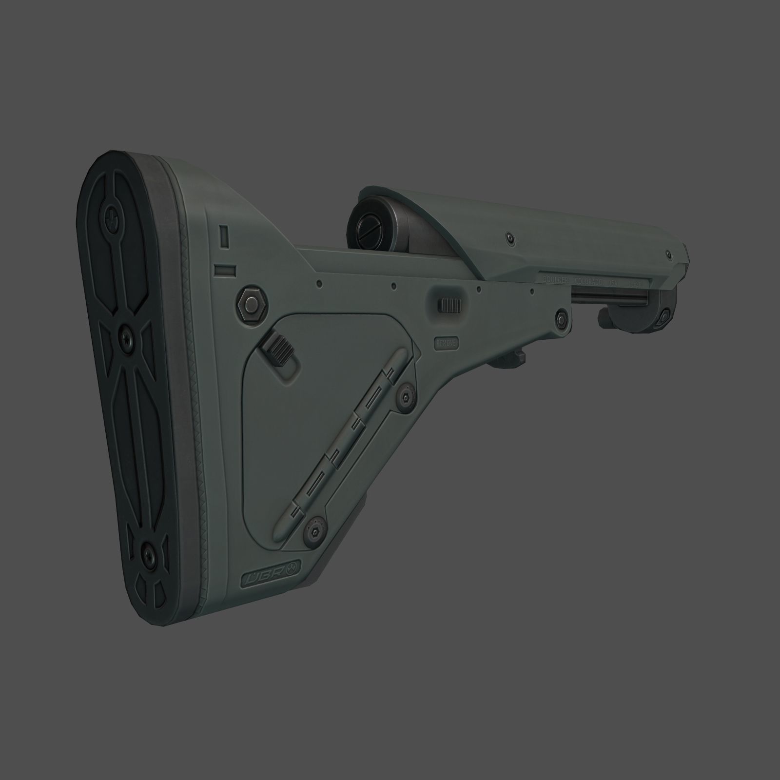 ubr stock Low-poly 3D model_1