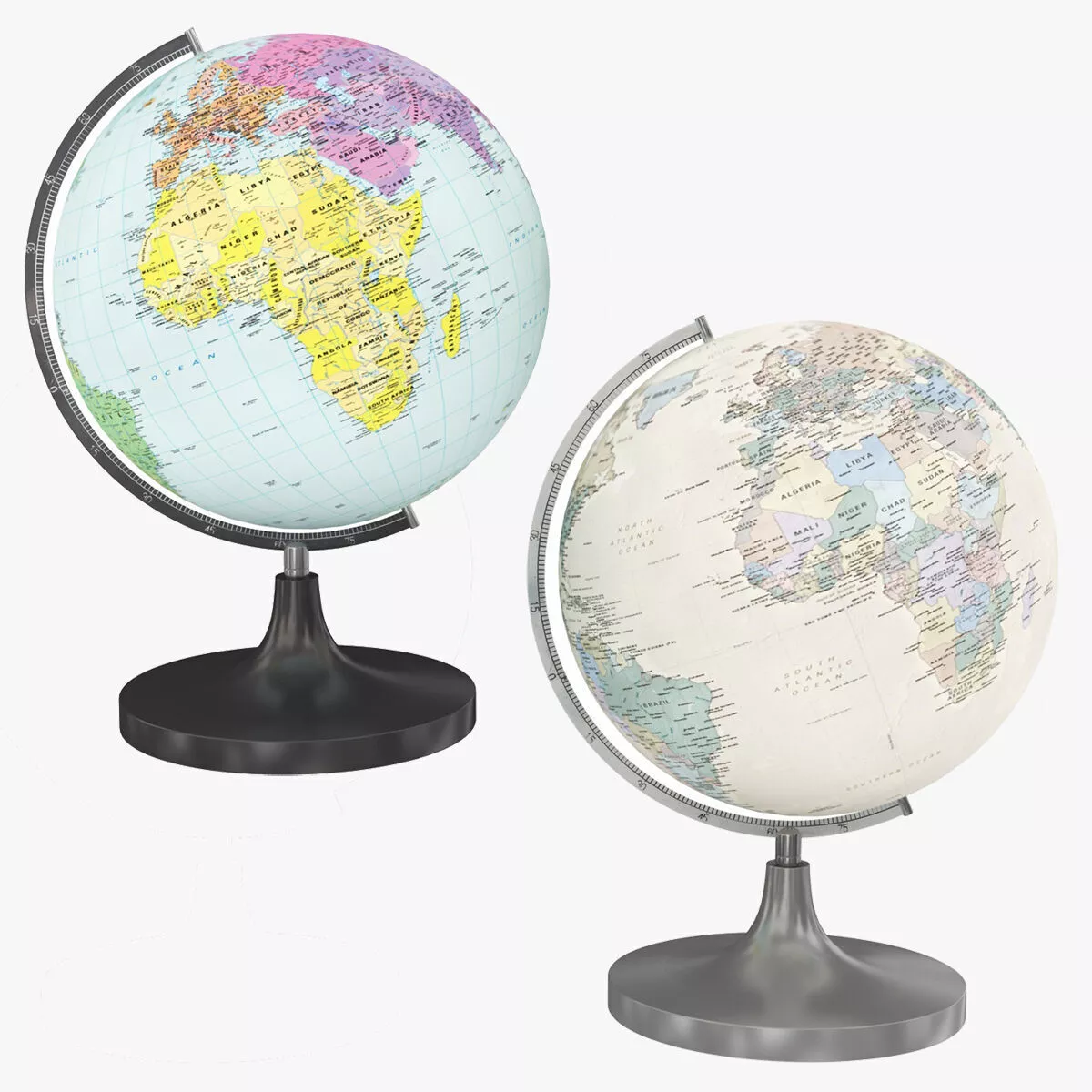 Earth Globe with Stand 3D model