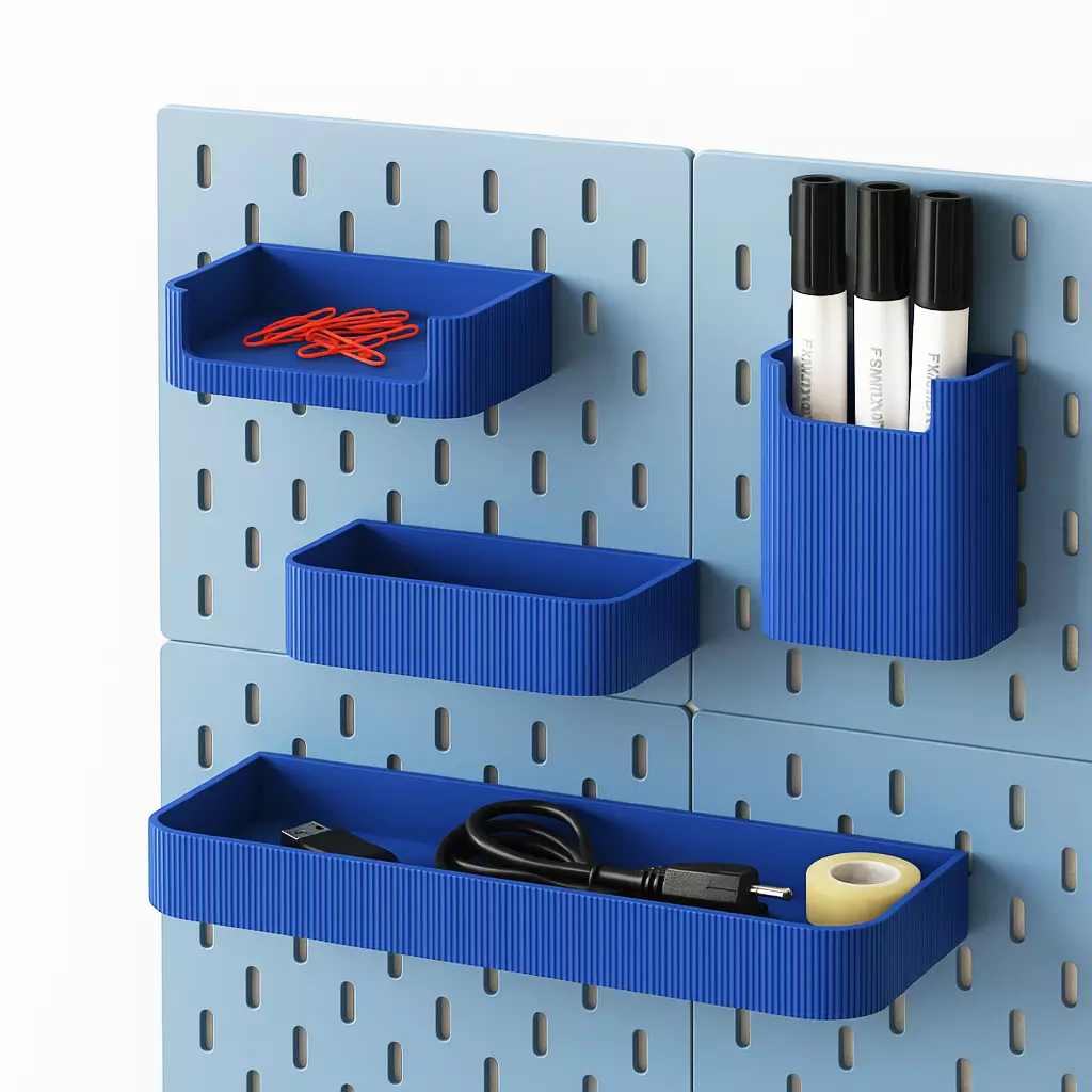 Ikea Skadis Board Organizer Set - 5 pcs 3D print model