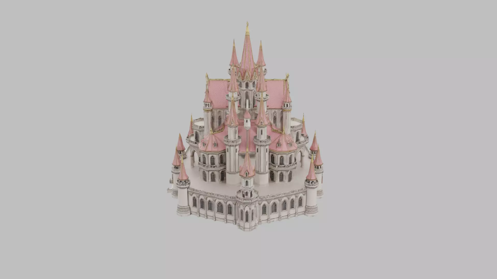 Castle 3d Model - High Quality 3D Model Low-poly 3D model