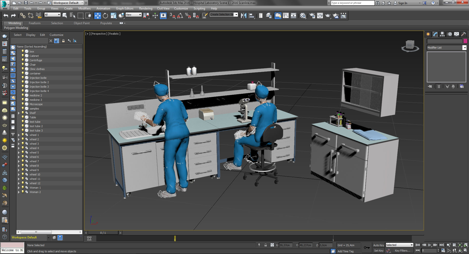 Hospital Laboratory - Scene 1 Low-poly 3D model_7