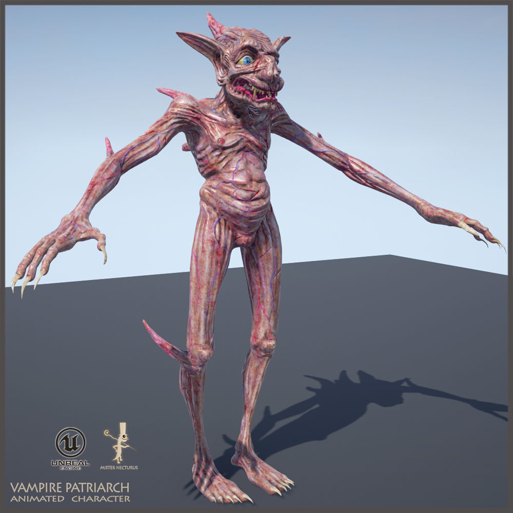 Vampire Patriarch Light Version Low-poly 3D model_18