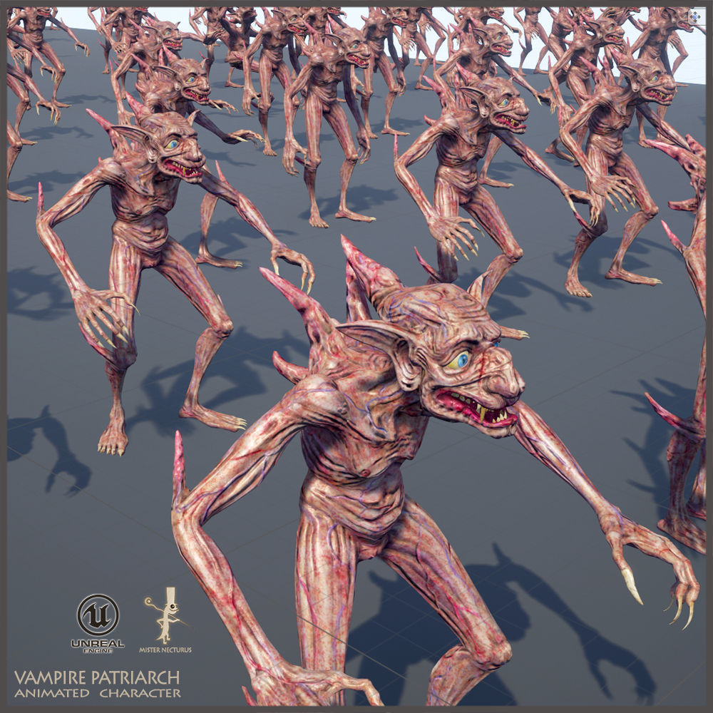 Vampire Patriarch Light Version Low-poly 3D model_17