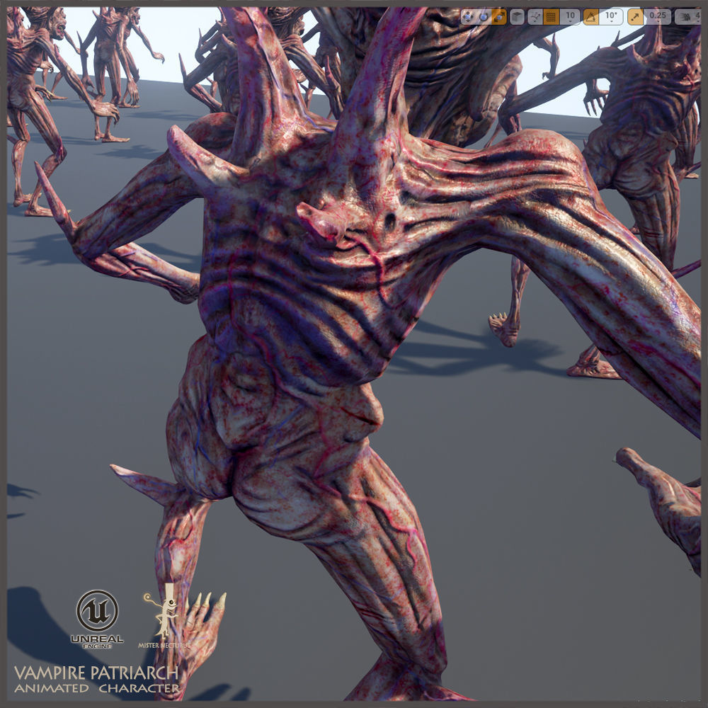 Vampire Patriarch Light Version Low-poly 3D model_15