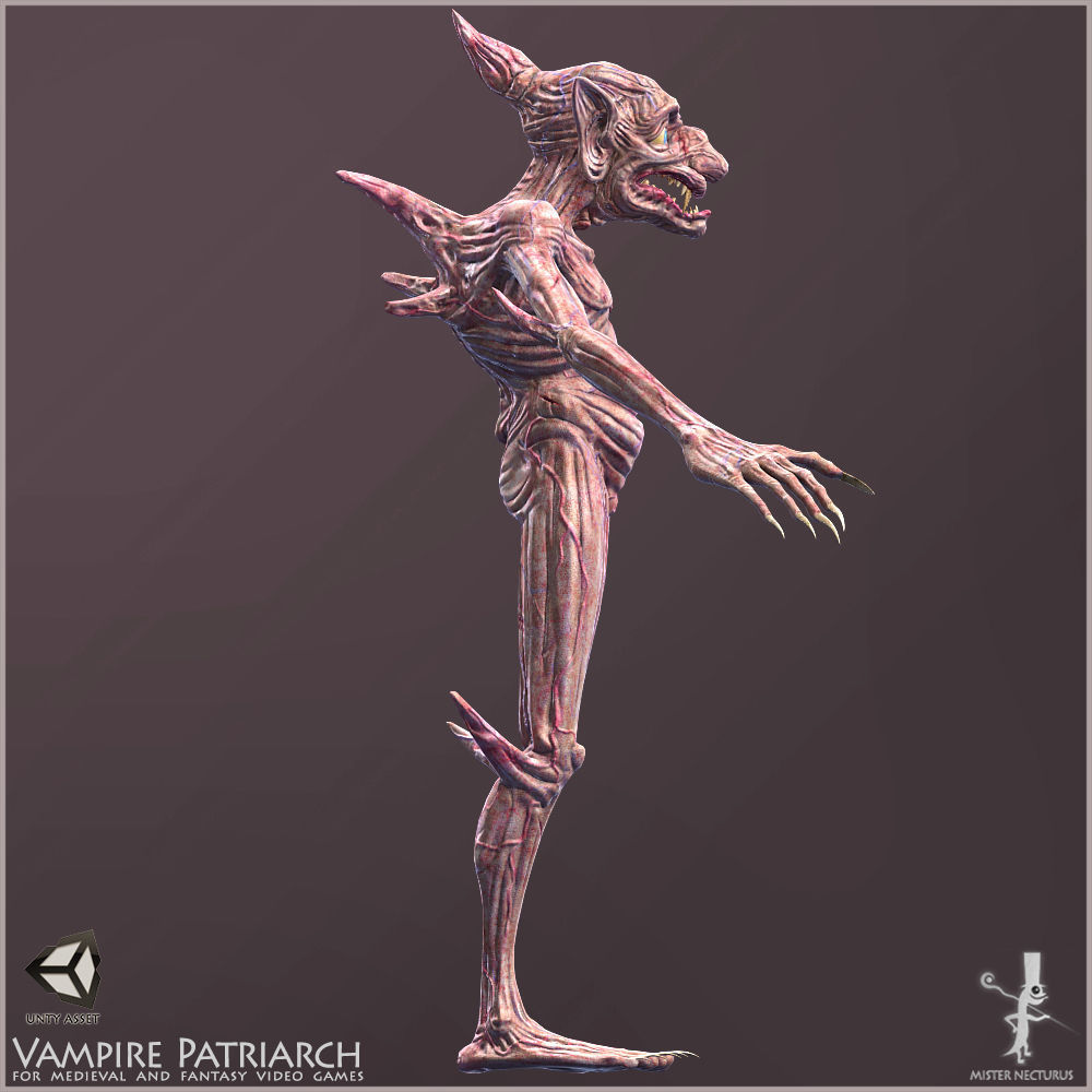 Vampire Patriarch Light Version Low-poly 3D model_9