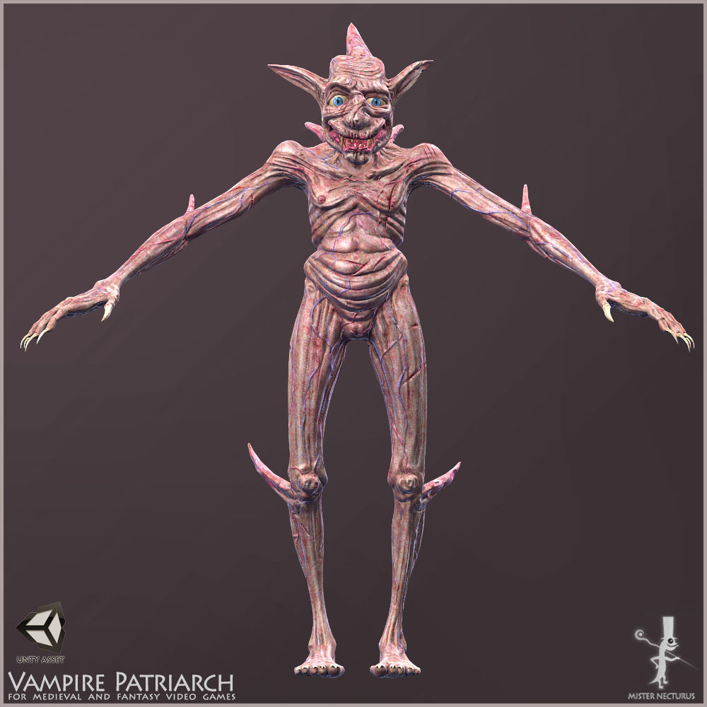 Vampire Patriarch Light Version Low-poly 3D model_5