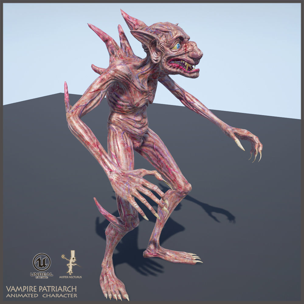 Vampire Patriarch Light Version Low-poly 3D model_19