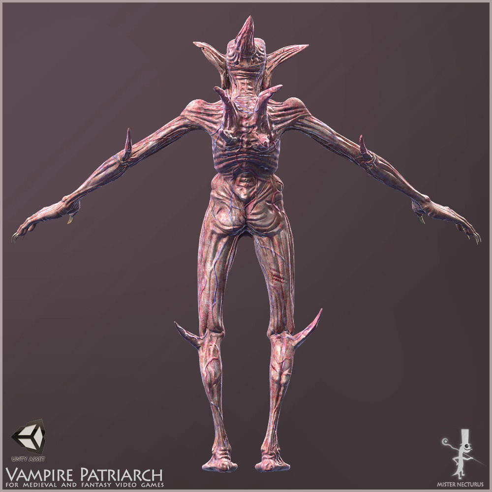 Vampire Patriarch Light Version Low-poly 3D model_7