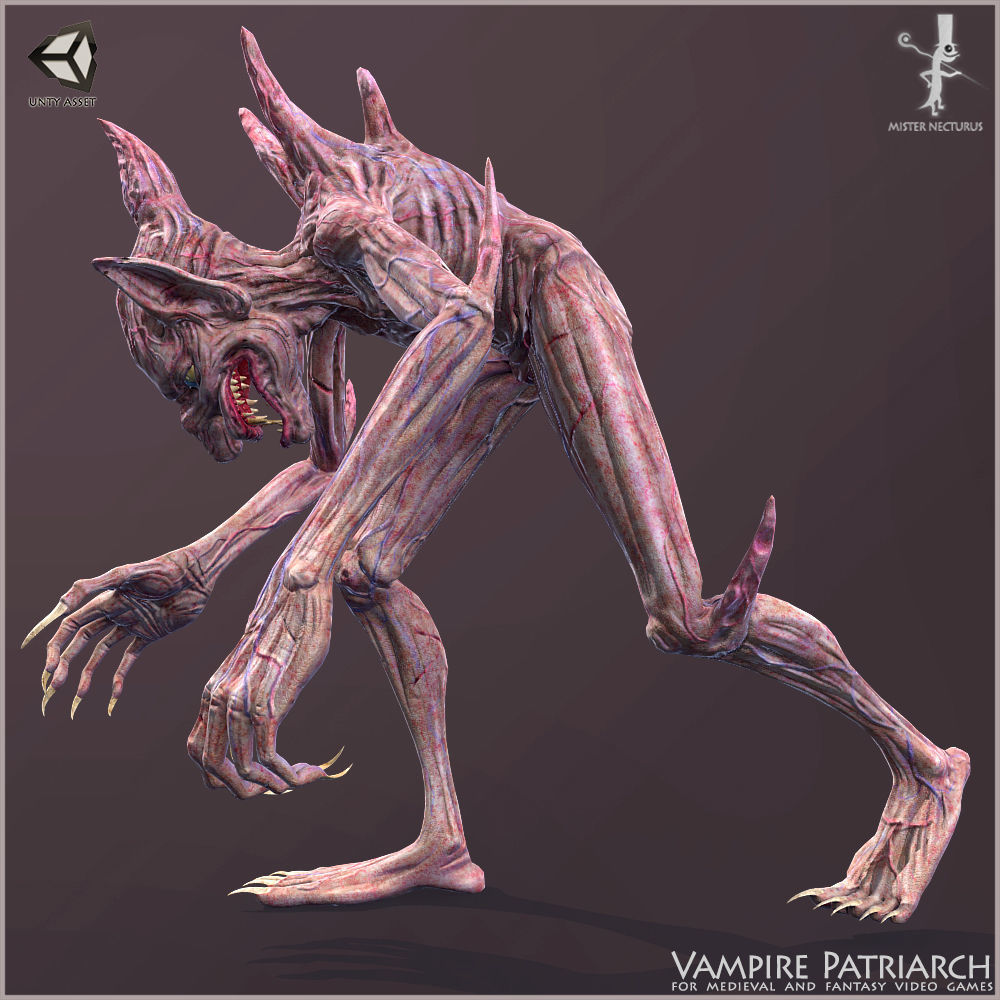 Vampire Patriarch Light Version Low-poly 3D model_8