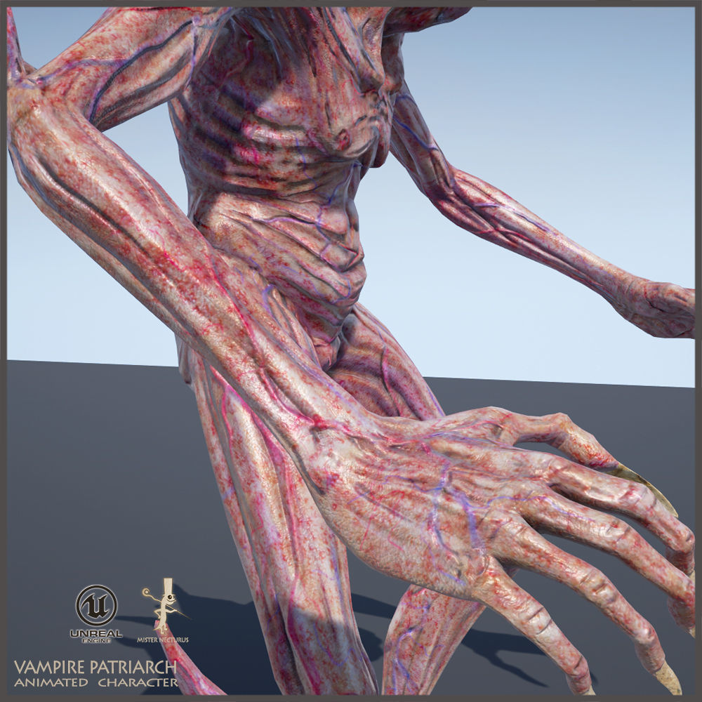 Vampire Patriarch Light Version Low-poly 3D model_16