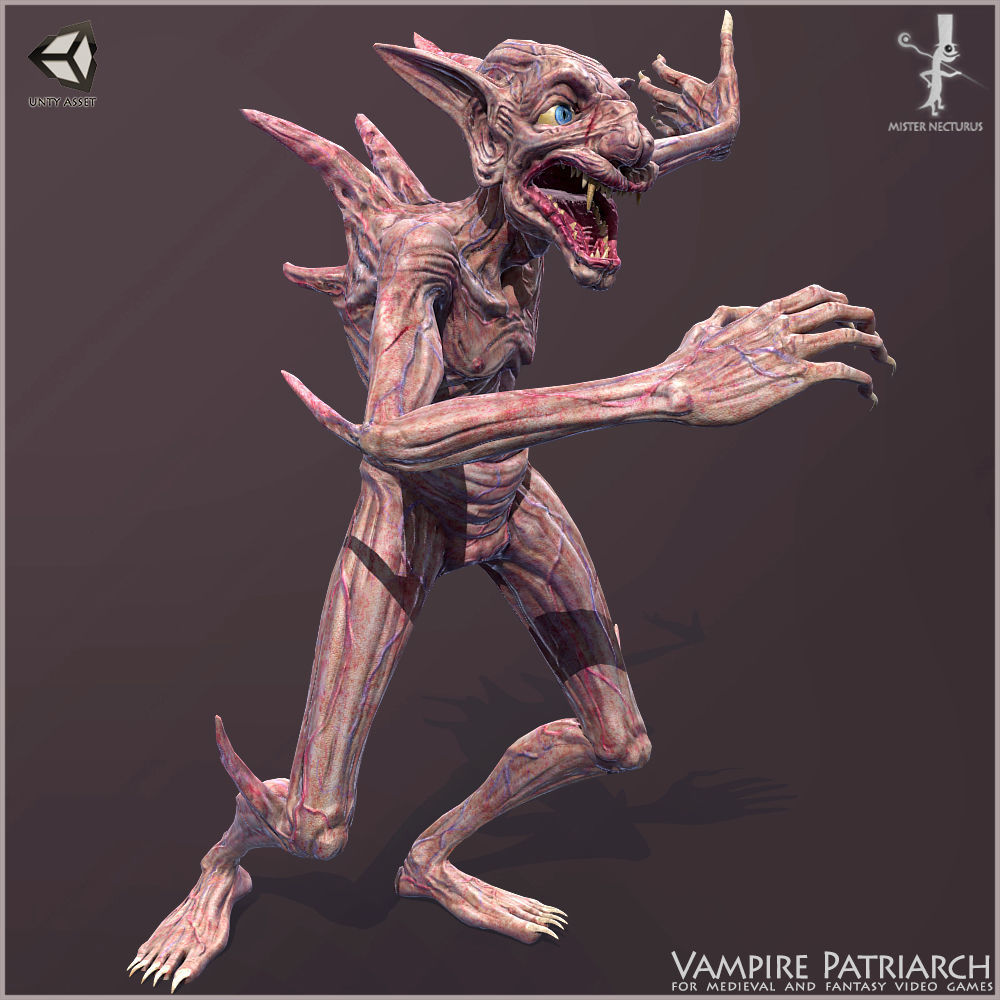 Vampire Patriarch Light Version Low-poly 3D model_3