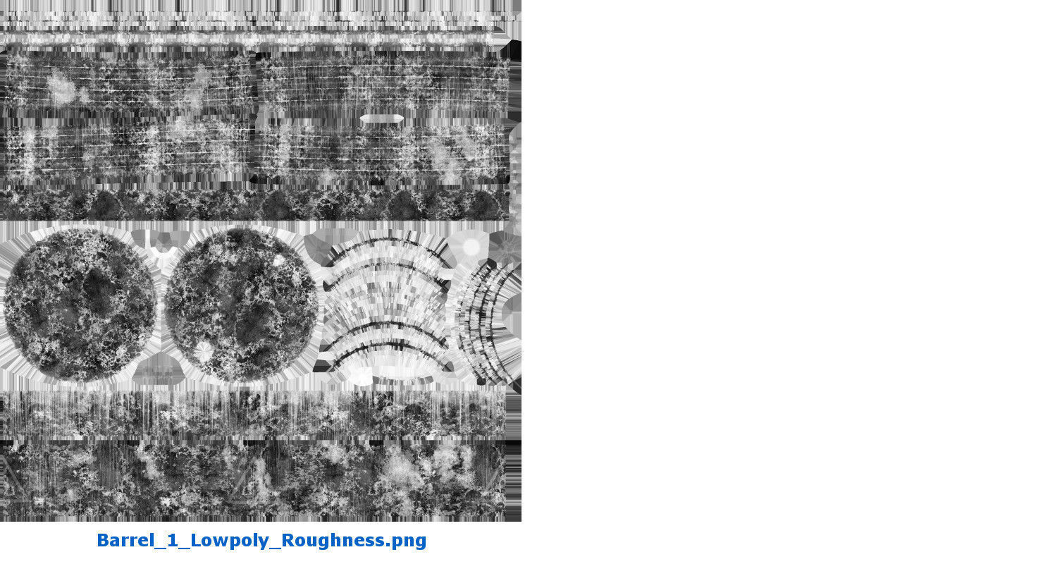 Barrel 1 Lowpoly oil Low-poly 3D model_7