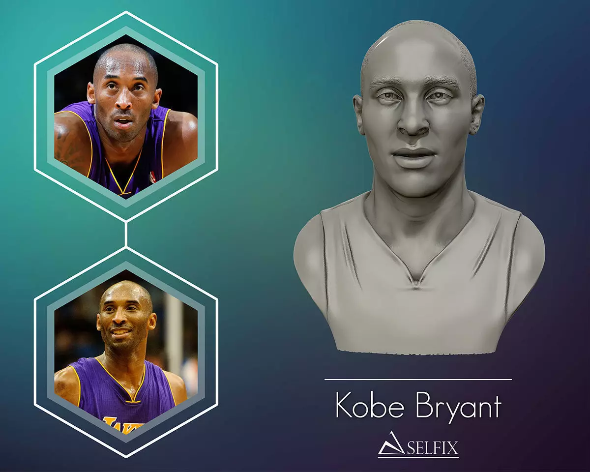 3D Sculpture of Kobe Bryant 3D print model